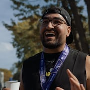 Karim Zniber a &eacute;t&eacute; le dernier coureur &agrave; franchir la ligne d&rsquo;arriv&eacute;e dimanche au Marathon de Montr&eacute;al