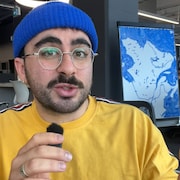 Le journaliste Gali Bonin de l'&eacute;quipe de Rad.