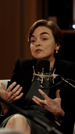 La première ministre et cheffe de la CAQ, Christine Fréchette.