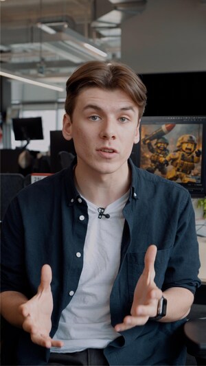 Le journaliste stagiaire Zachary Sanche de l'équipe de Rad.