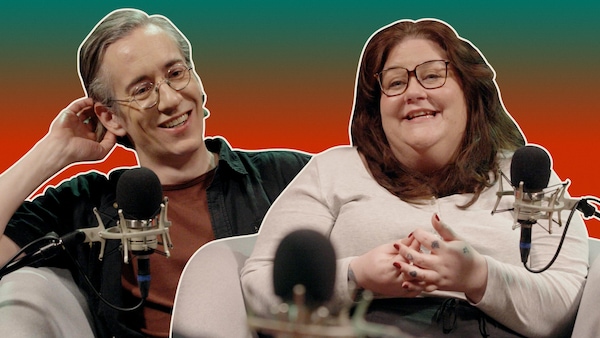 Sonia Tremblay et le journaliste Olivier Arbour-Masse