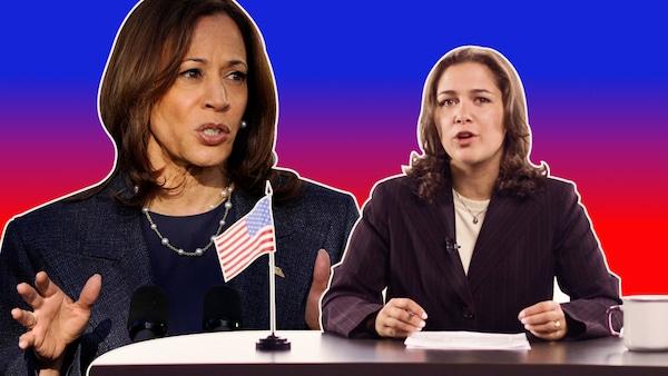 Kamala Harris et Julia Pagé.