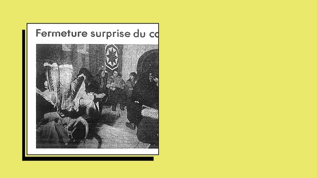 Coupure de journal rappelant la fermeture de cette école.